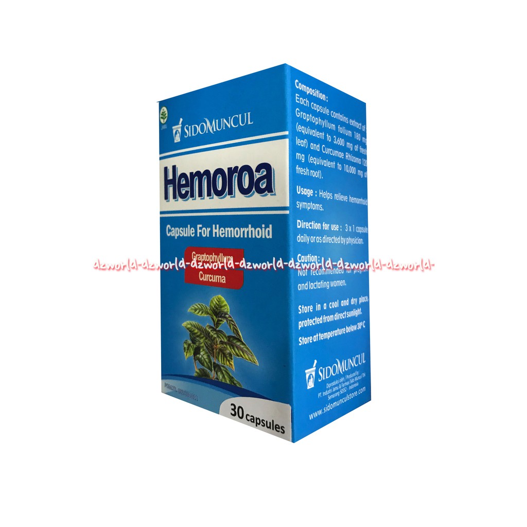 Hemora Sidomuncul Suplemen Herbal Untuk Membantu Meringankan Wasir Dan Sembelit Isi 30 Kapsul