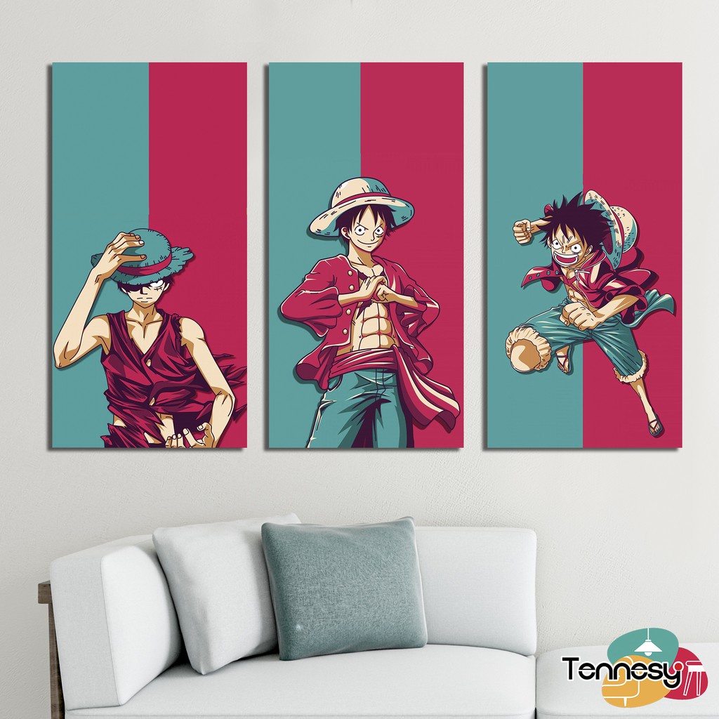 HIASAN DINDING ONE PIECE LUFFY WALL DECOR PAJANGAN KAYU POSTER DEKORASI DINDING KAMAR RUMAH