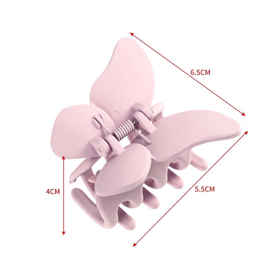 Butterfly Jepit Rambut Model Cakar Bentuk Kupu-Kupu Warna Matte Untuk Wanita