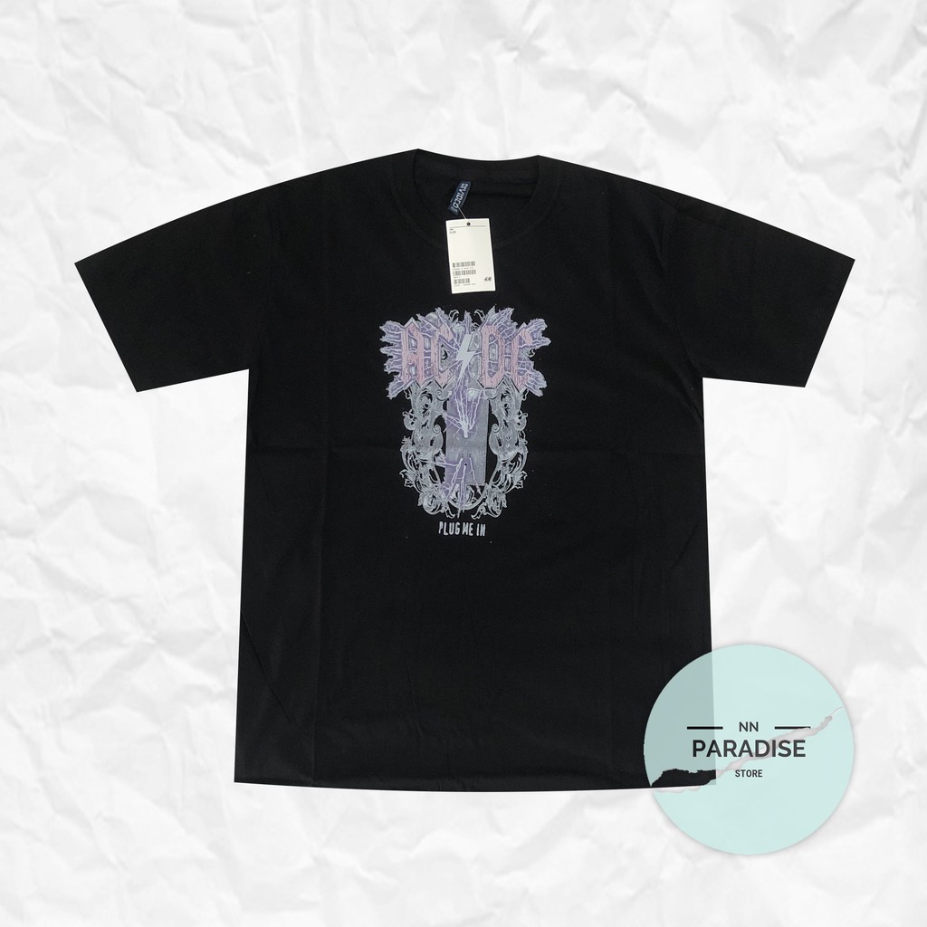 T-Shirt Unisex ACDC Black H&*100% Original Free PaperBag