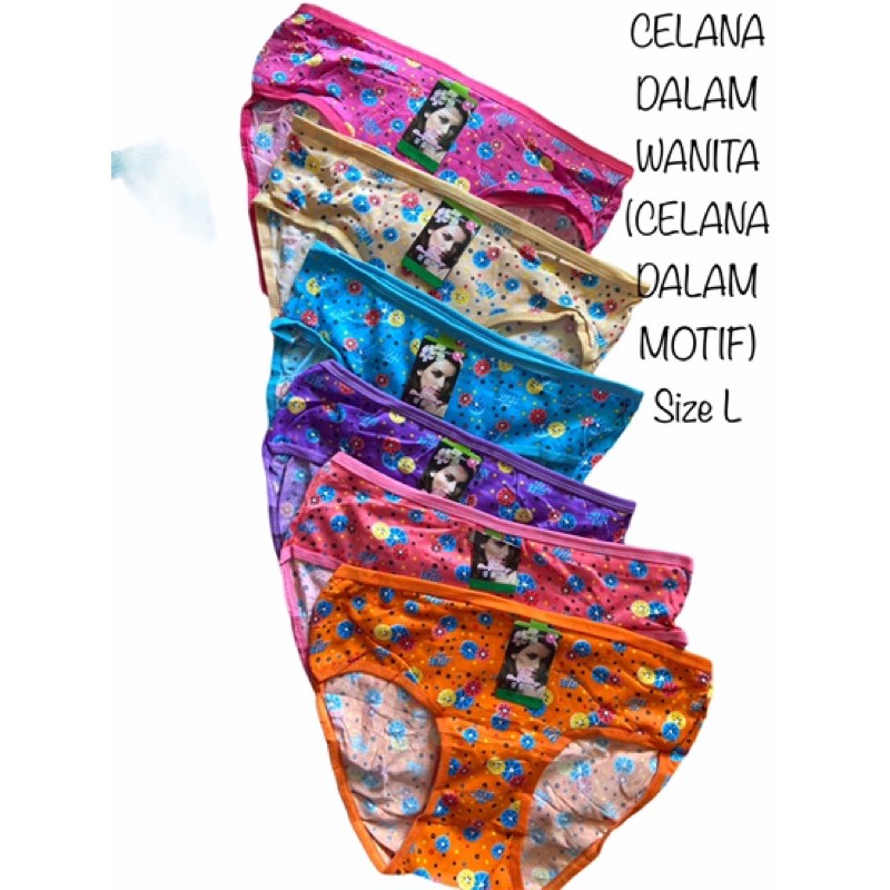 undies celana dalam wanita polos size M/L/XL