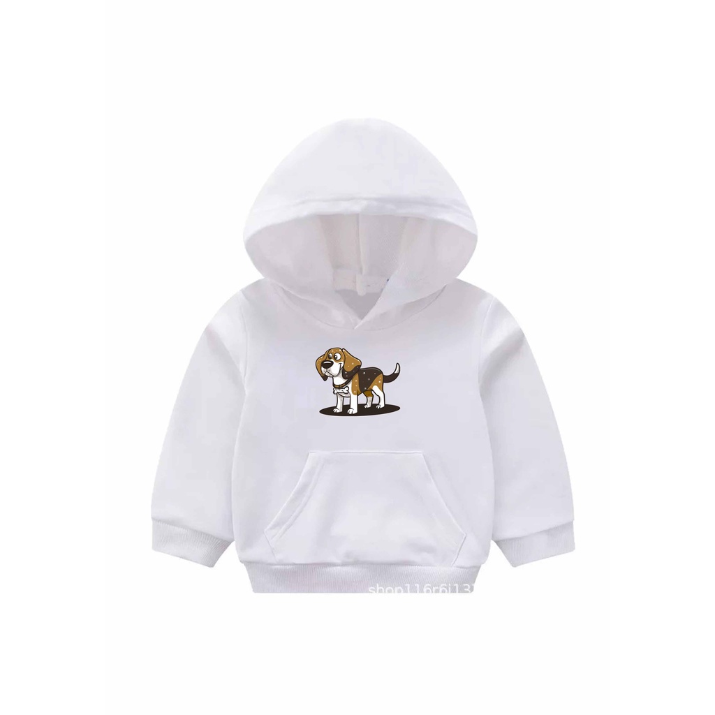 Hoodie Dog brownies Anak Fleece Pakaian Anak