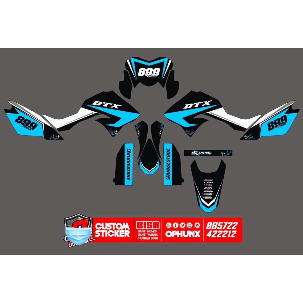 CRF STIKERCUSTOM FULL BODY DECAL STICKER STRIPING crf