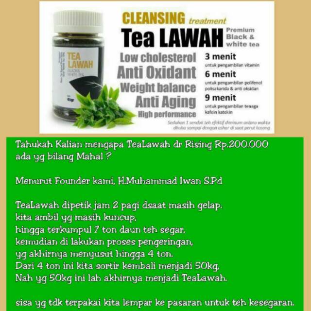 

Teh herbal tealawah ok