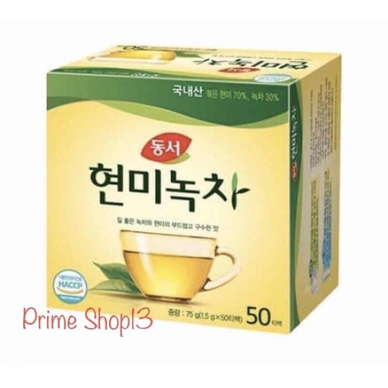 

Dongsuh Brown Rice and Green Tea 50bags - Seduhan Teh Hijau Korea - Minuman teh drama korea