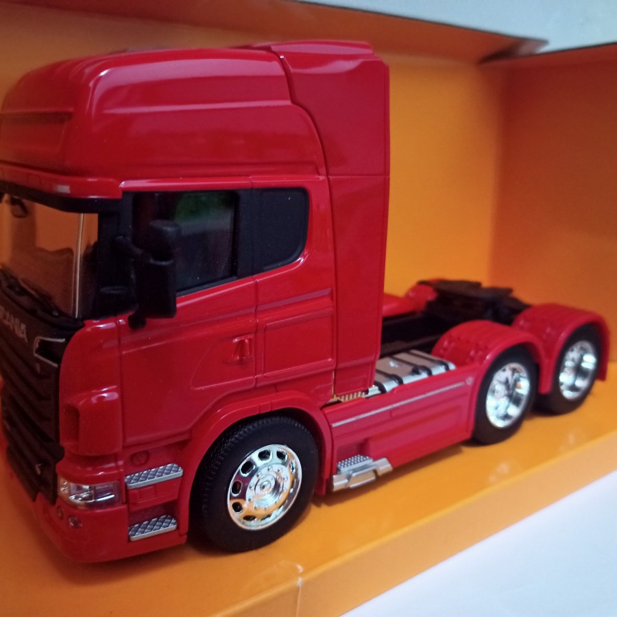 Diecast Truk Scania V8 R730 merah miniatur Welly Nex 32 harga murah