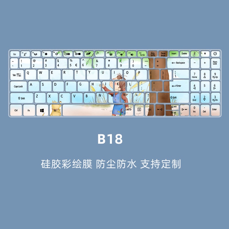 Film Pelindung Debu Keyboard Laptop Motif Kartun Bunga Untuk Acer Swift3-15.6 Inch SF315-41-R7AD