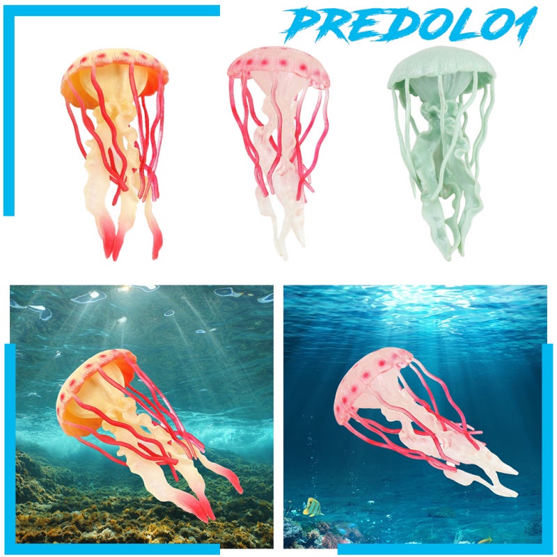 [PREDOLO1] 3pcs Jellyfish Model Early Education Lifelike Science Educational Toys Tools