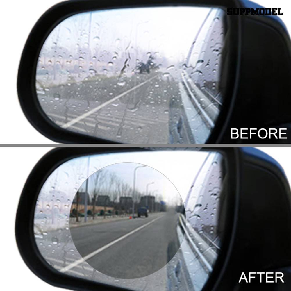 Supmodel 2Pcs Rainproof Anti-fog Anti-glare Car Rearview Mirror Protective Film Sticker