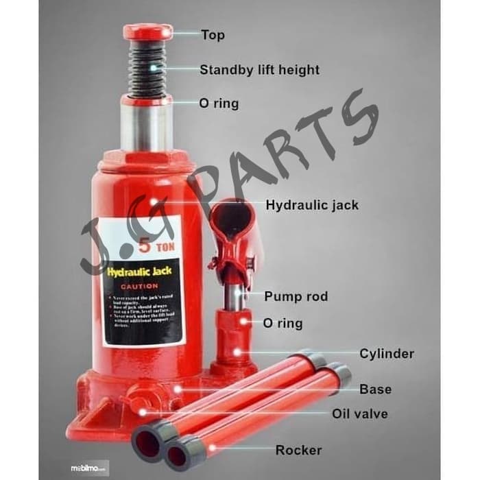 Dongkrak Botol 5 ton Hidrolik / Hydraulic Jack - Truck &amp; Mobil