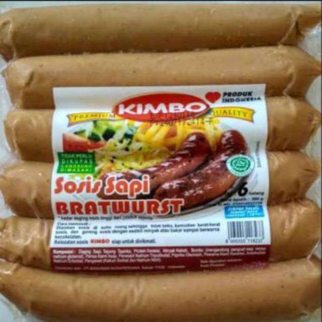 

KIMBO sosis bratwurst original jumbo 500gr