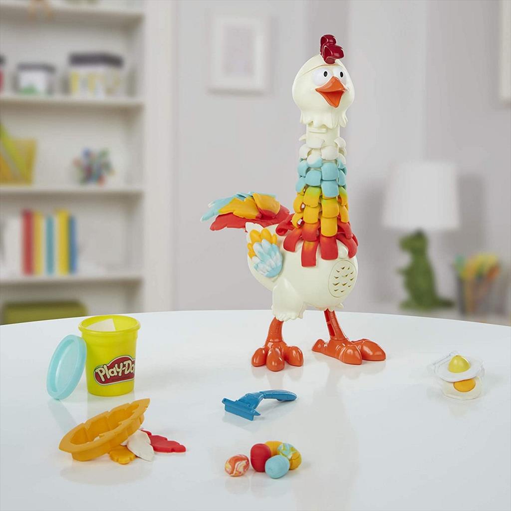 Play Doh Animal Crew Chicken  Cluck a Dee Playdoh Hasbro E6647