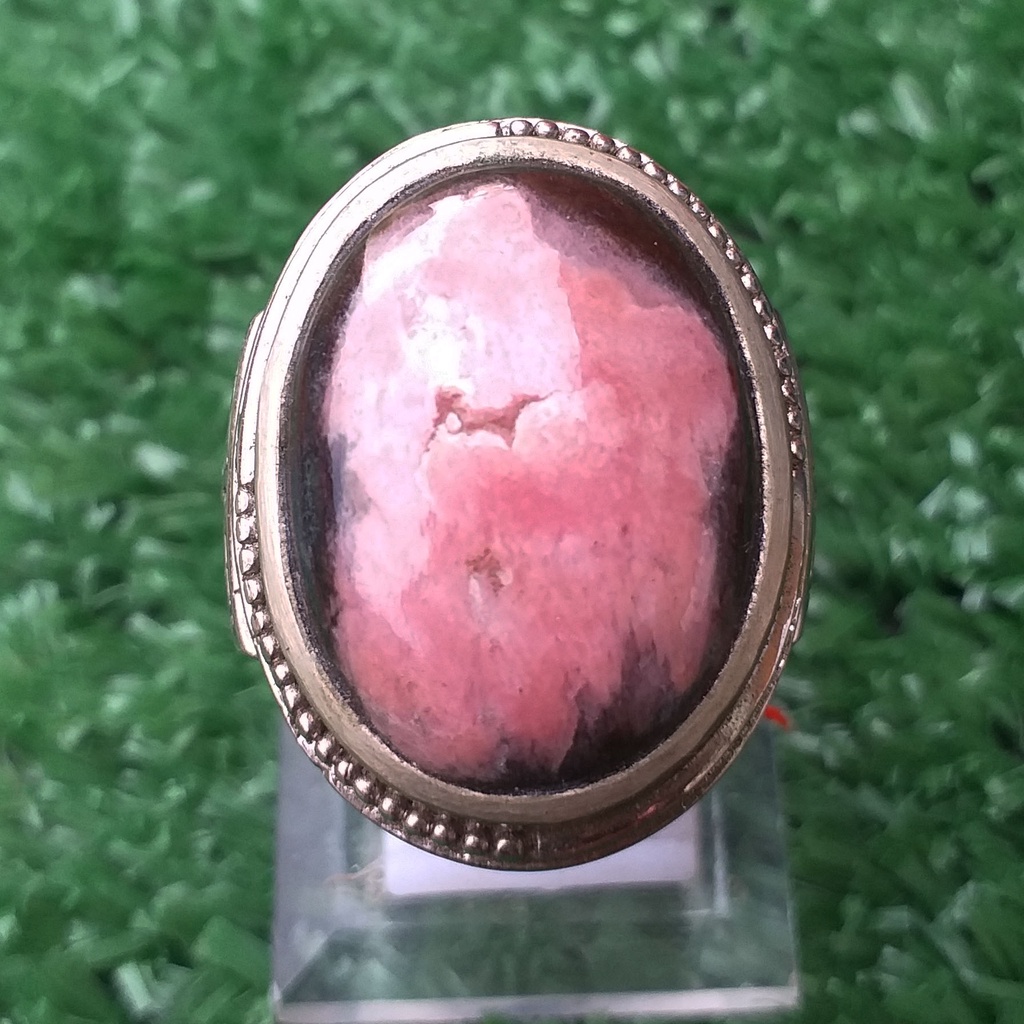 Batu Akik Legend Red Borneo Kalimantan Rhodonite Merah Hitamnya Unik Dim-20