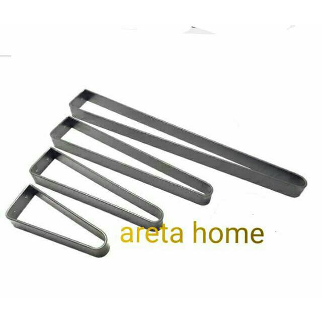 kaki Meja besi plat tebal hairpin legs plat tebal