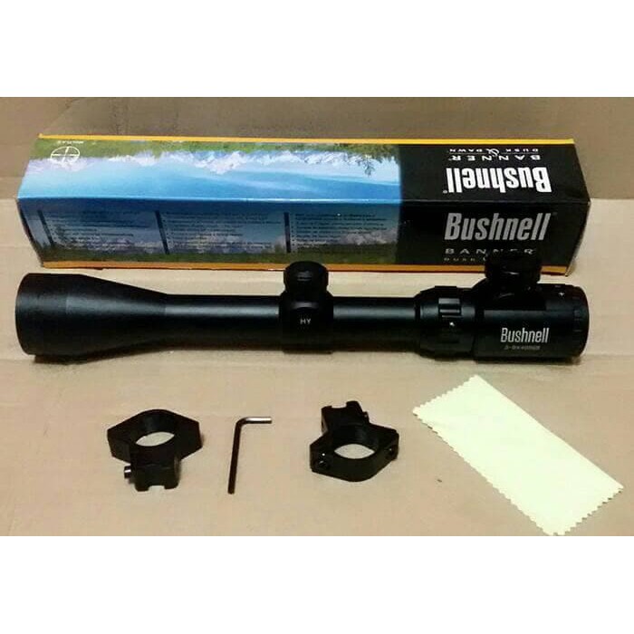 Bisa COD Teropong / Teleskop BUSHNELL 3-9x40 RGB Merah, Biru, Hijau