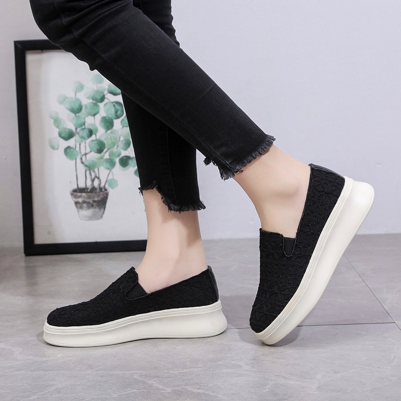 RYX - Davye Lace Sepatu Slip-On Wanita Fashion Casual - Ori Import