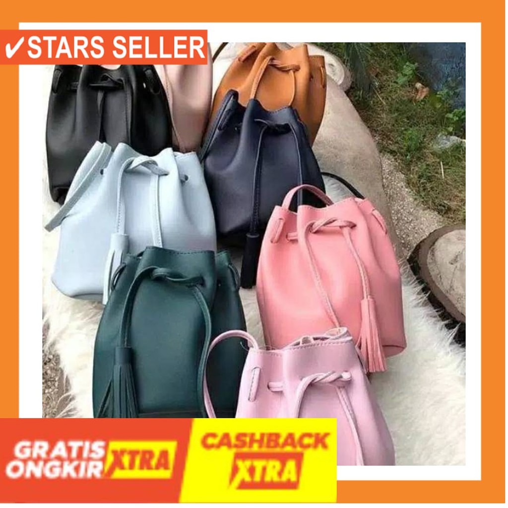 BUAT SEKOLAH KULIAH KERJA SANTAI CASUAL CANTIK / TAS SELEMPANG MINISO SERUT