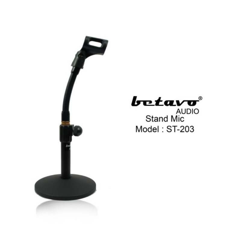 Stand Mic Meja Betavo ST203 Stand Meja Besi Microphone