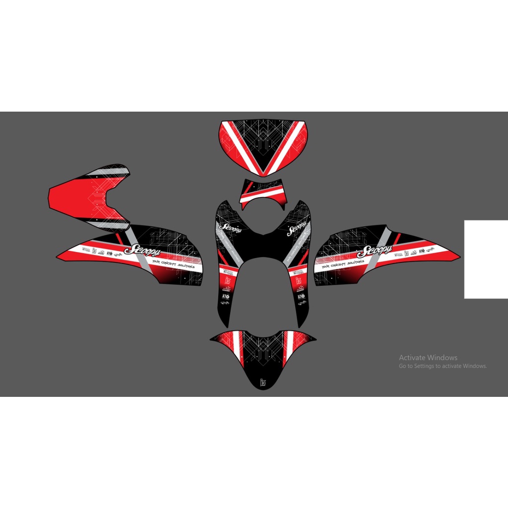 DECAL SCOOPY KARBU 110 SIMPLE