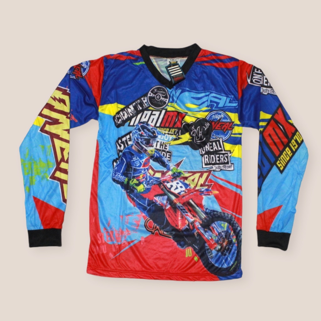 jersey baju cross motor dradbike anak tanggung sd smp lengan panjang