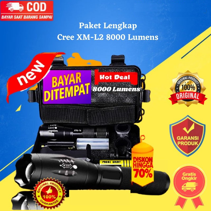 PAKET SENTER SWAT MINI LED CREE XM-L2 E17 - SENTER / SENTER SWAT POLICE TAFFWARE FRP STORE 99