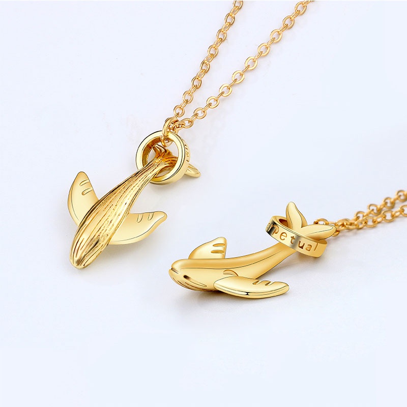 2pcs / set Kalung Liontin Ikan Paus Warna Hitam Putih Emas 52 Hz Untuk Pria Dan Wanita