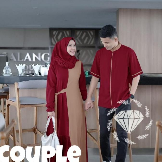Baju Couple Remaja Muslimah-Couple Lebaran Idul Fitri-Couple Pasangan Termurah