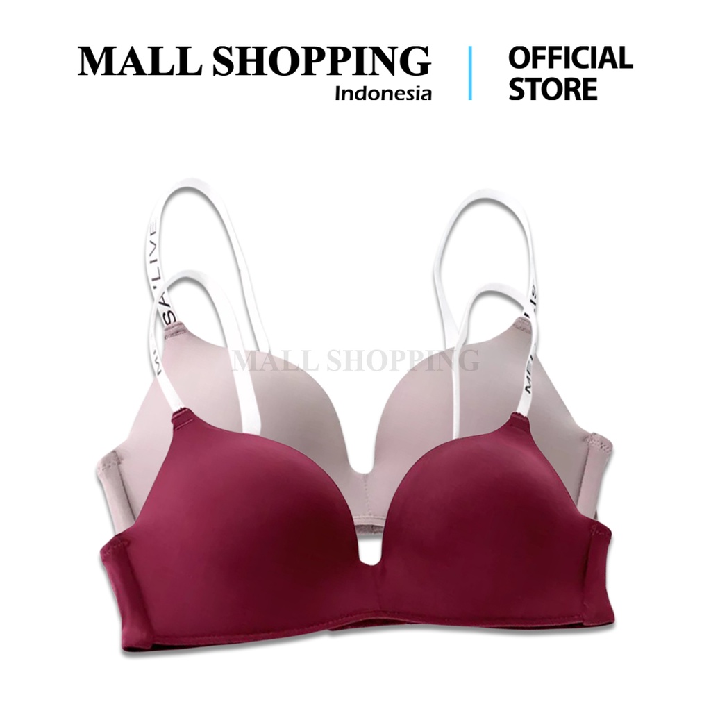 (COD) Pakaian Wanita Bra Seamless Bra Nirkabel Push Up Bra Bralette MALL SHOPPING