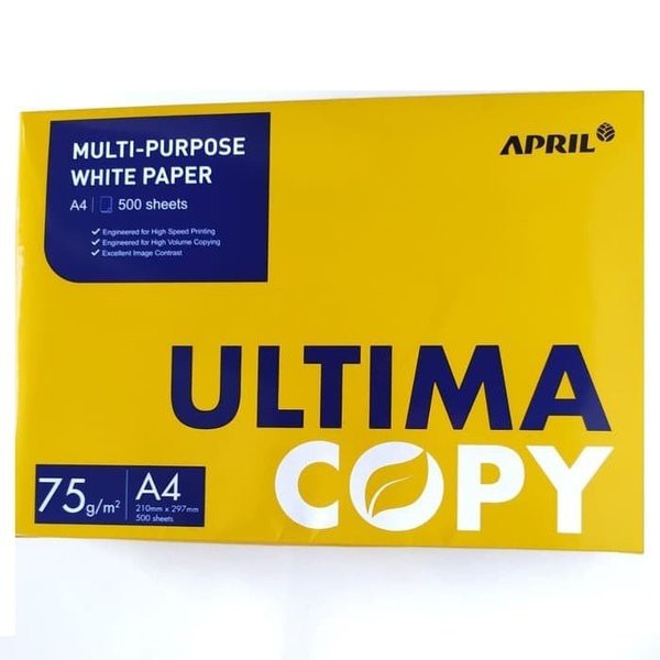 

Ultima Copy Paper A4 Kertas Hvs Tebal 75gsm Fotokopi Print 75 Gsm Gram 1 Rim
