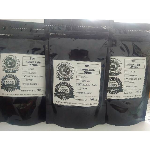 

Kopi luwak liar jember 100gr