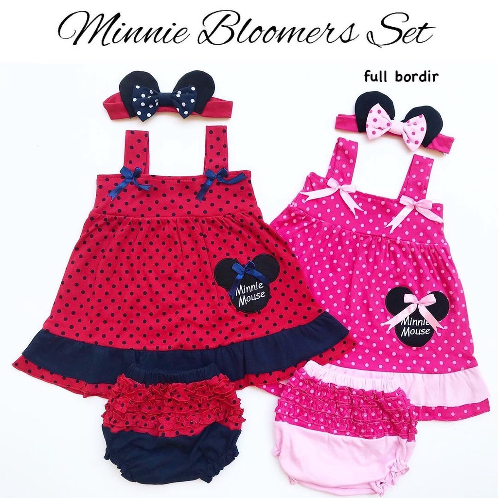 Tank Top Bloomers MNNIE in STYLE Setelan baju celana Pergi Lucu Fashion Anak Bayi Perempuan cewe terlaris lucu