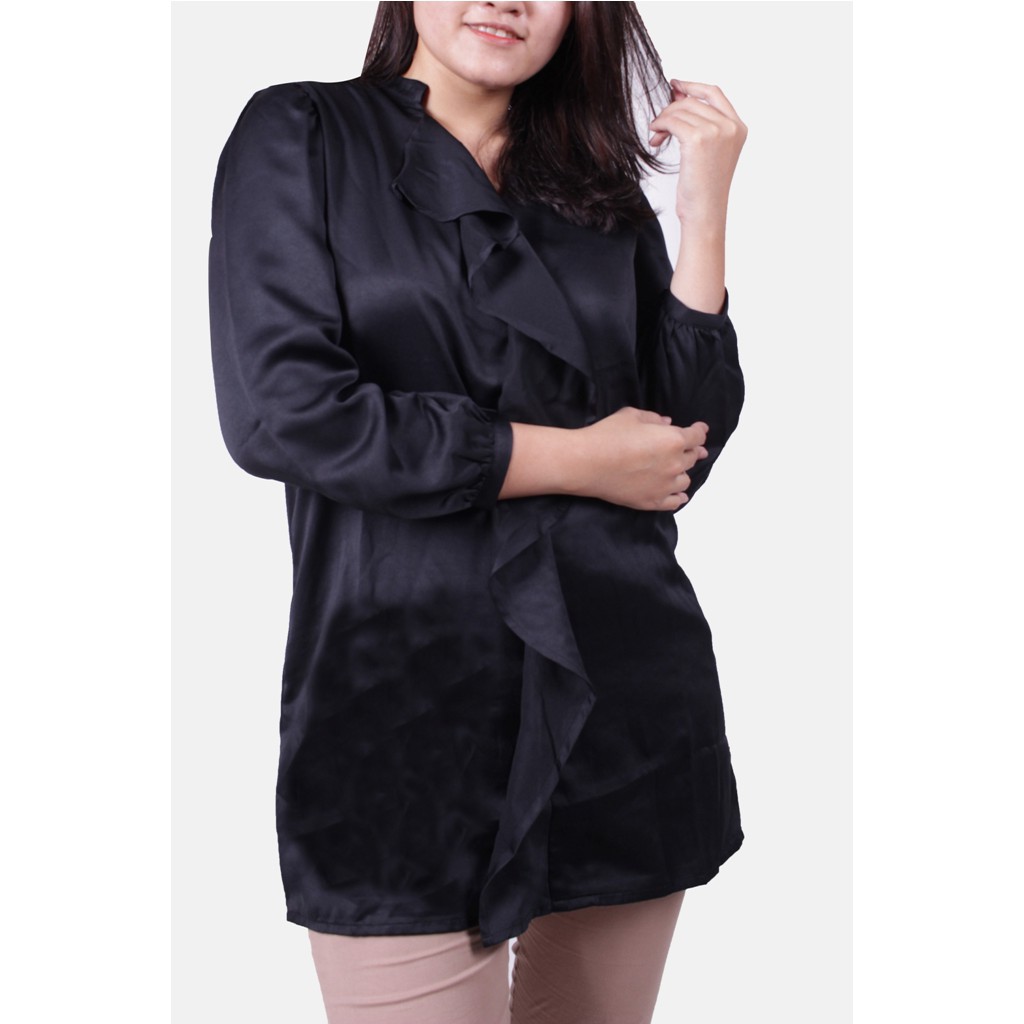 Emba Ladies-Calya Blouse wanita warna hitam