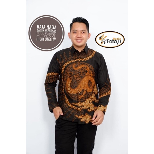 Batik Pria RAJA NAGA Full Furing Katun Halus Size M-XXL High Quality