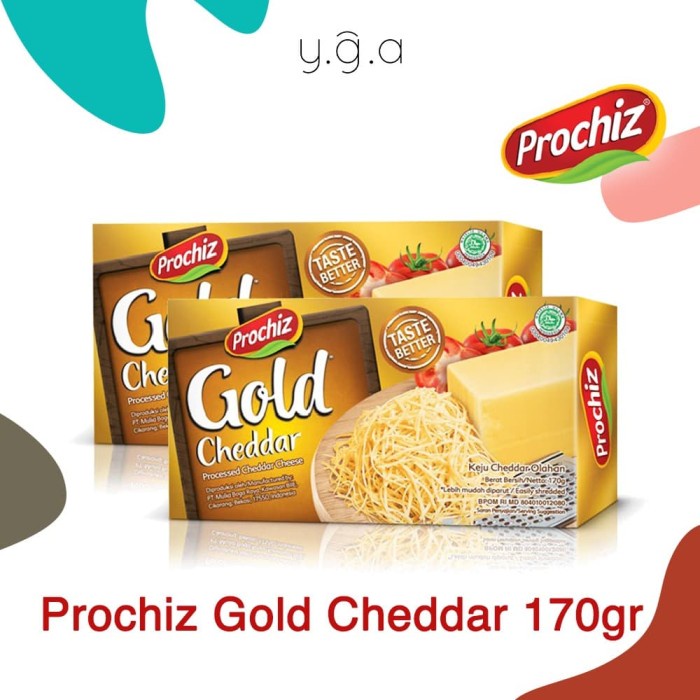 

101bfbb Keju Prochiz Gold Cheddar 170Gr - 1 Pcs Xa201As