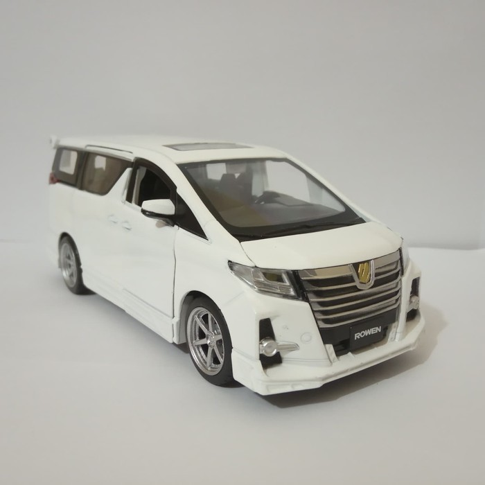 Diecast Alphard rowen miniatur mobil toyota Alphard bisa buka semua