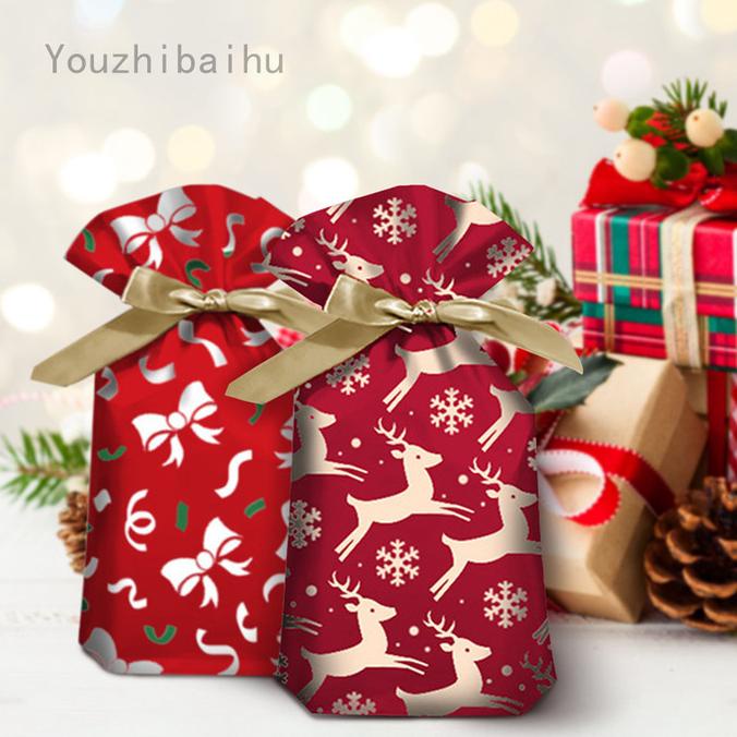 

CHRISTMAS GIFT WRAPPING BAG RIBBON DRAWSTRING BAG SAFE FRUIT BAG DC452CD3