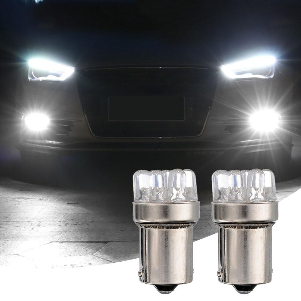 MOJITO 2pcs DC 12V BA15S 1156 9 LED Car Tail Brake Light Turn Signal Lamp Bulbs