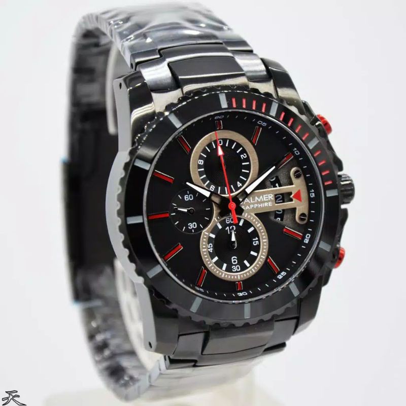 Jam Tangan Pria BALMER 7980 Black Red Original