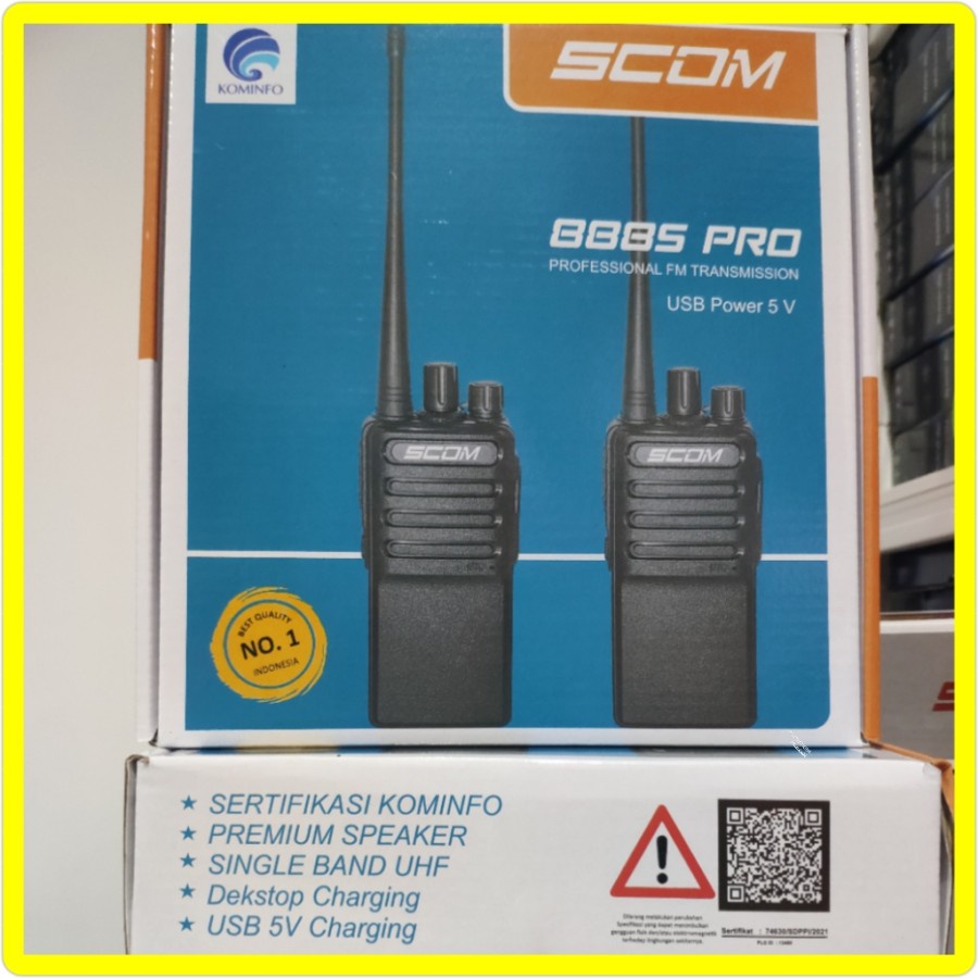 Walkie talkie HT SCOM  888s PRO (1 box isi 2 HT) RESMI IJIN KOMINFO