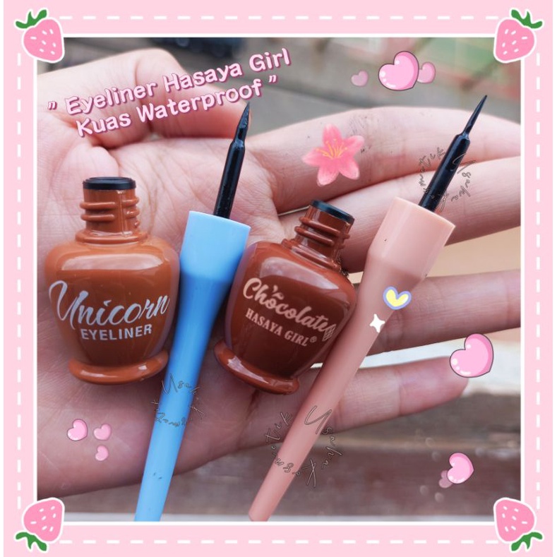 PROMO ECER!! EYELINER HASAYA GIRL KUAS CHOCOLATTE/UNICORN JH-3755A