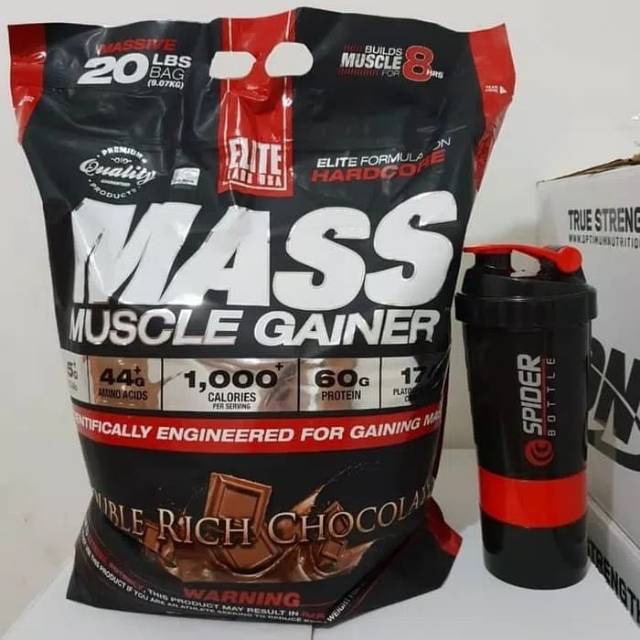 Elite Labs Mass Muscle Gainer 20 Lbs Weight Gainer 20 Lbs
