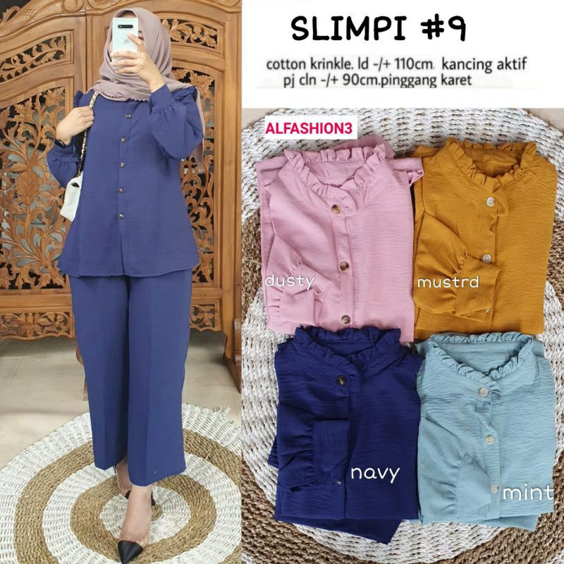 Atasan Wanita Modis Terlaris Slimpi Set by Alfashion Solo