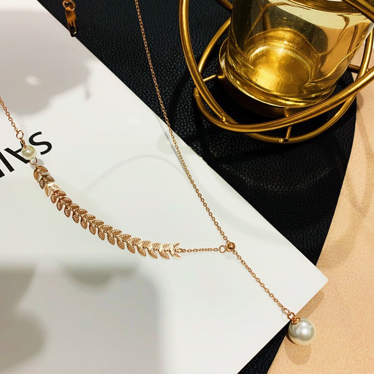 (FY) Kalung import kalung  Mutiara Titanium Antikarat Premium kalung cantik murah real pic