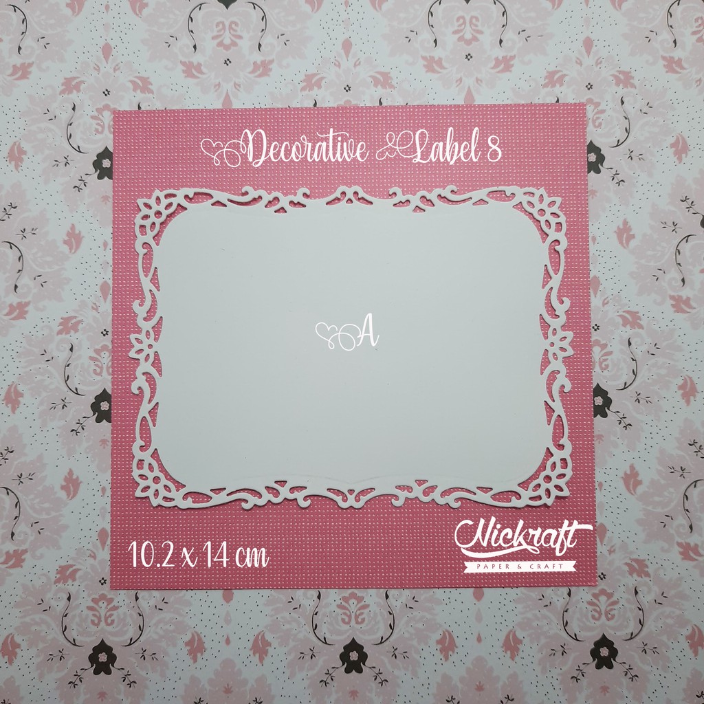 

DECORATIVE LABEL EIGHT - BAHAN SCRAPBOOK SCRAPFRAME FRAME RECTANGLE