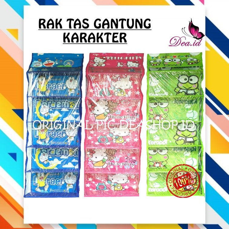 [DEASHOP] [HOME ORGANIZER] RAK TAS GANTUNG HJO HBO HSO SEPATU TAS JILBAB KARAKTER 1kg isi 2pcs