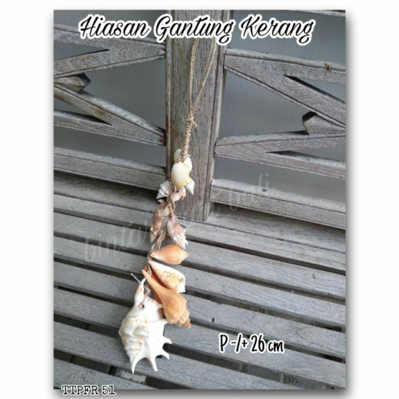 hiasan kerang gantungan kerang dekorasi rumah hiasan dinding souvenir unik handmade bali