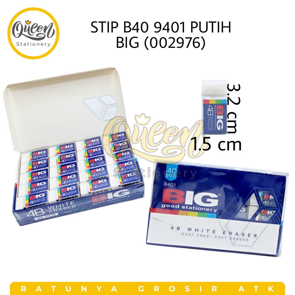 

STIP B40 PUTIH BIG / PENGHAPUS KECIL (002976)