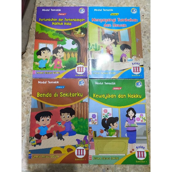 1 Paket LKS Modul Tematik SD Kelas 3 Tema 1 2 3 4 Semester 1 Kurtilas Revisi