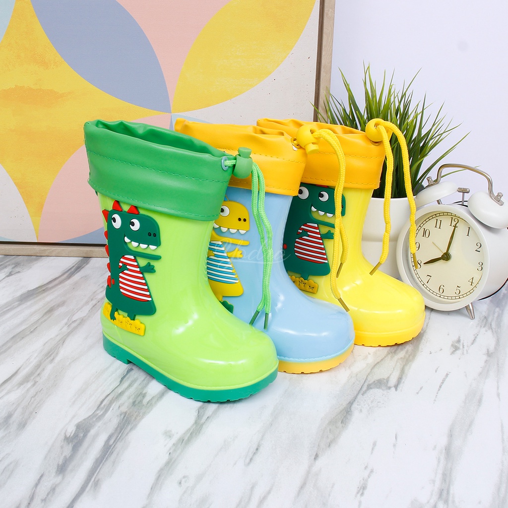 Yodra Dino Kids Anak Jelly  Boots Shoes Import YDR604 Real Pict Sepatu Boots Anak