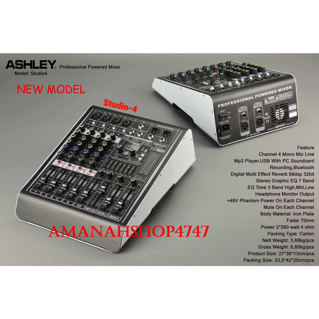 POWER MIXER ASHLEY STUDIO4 ORIGINAL POWER MIXER ASHLEY STUDIO 4